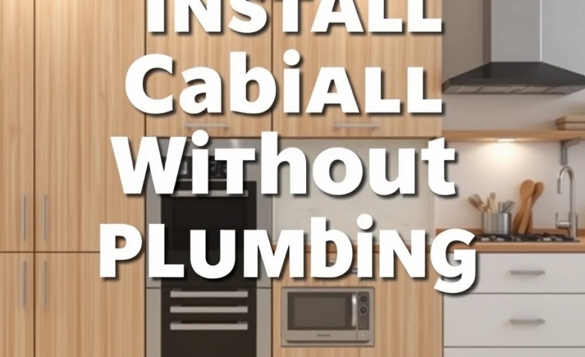 Install Cabinet Without Plumber: Effortless Guide