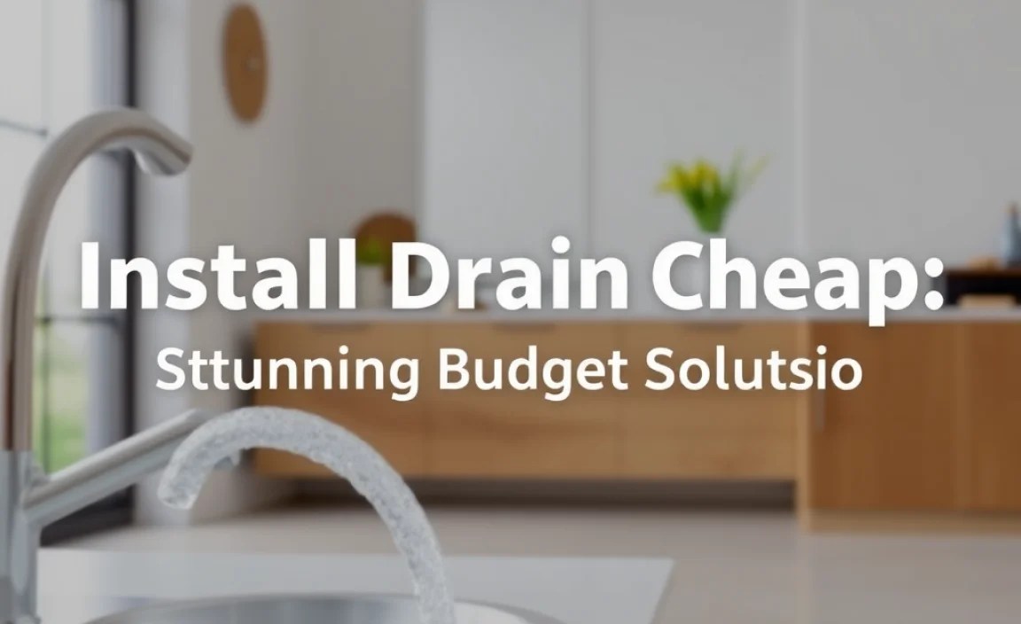 Install Drain Cheap: Stunning Budget Solution