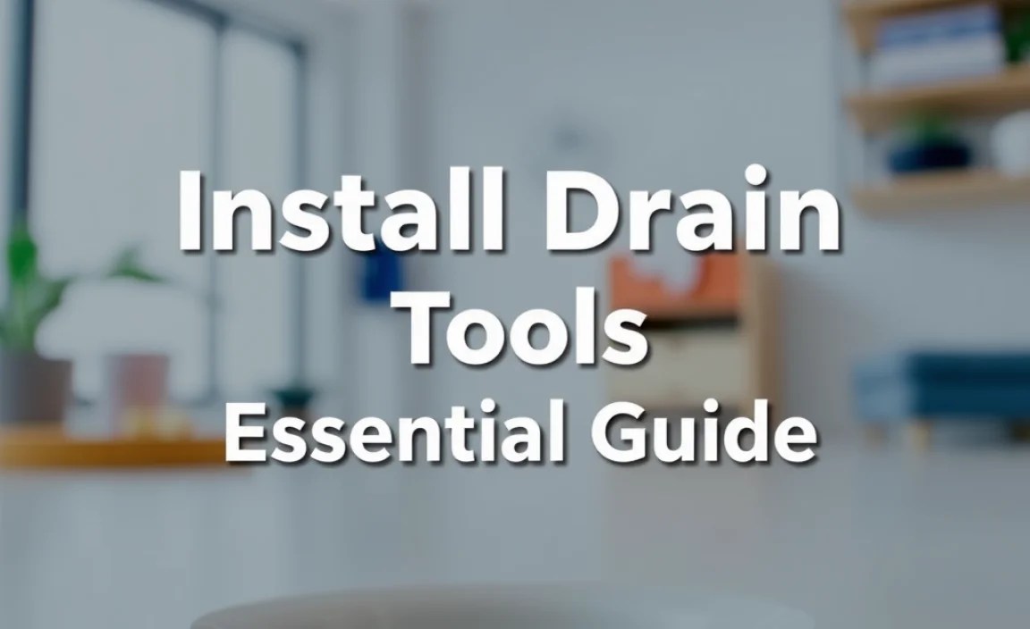 Install Drain Tools: Essential Guide