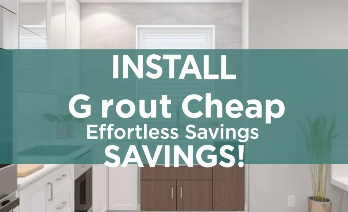 Install Grout Cheap: Effortless Savings!