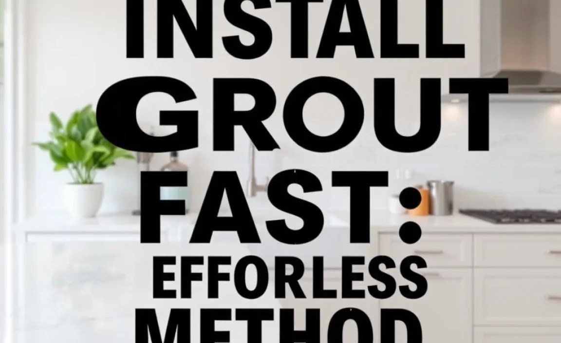 Install Grout Fast: Proven Effortless Method