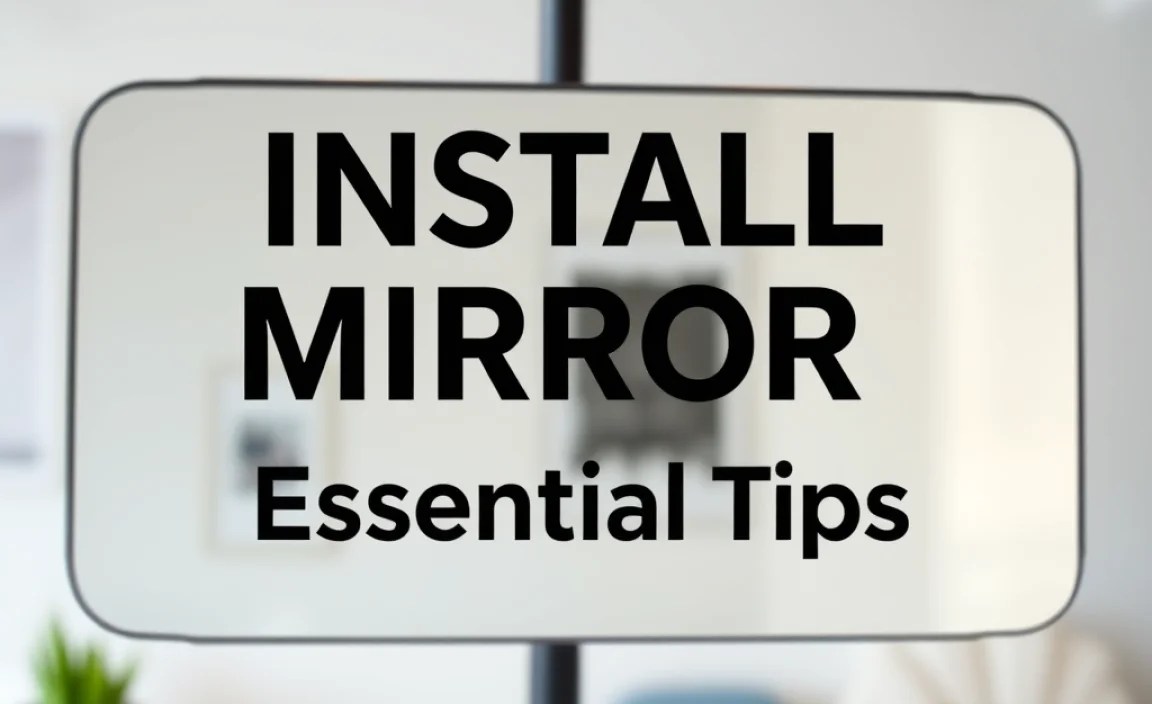 Install Mirror Guide: Essential Tips