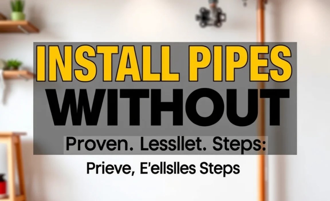 Install Pipes Without Plumber: Proven, Effortless Steps