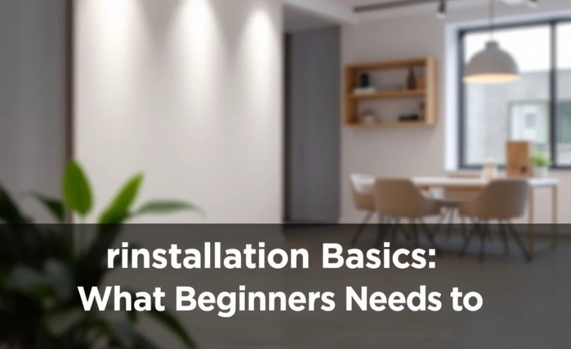 Installation Basics: What Beginners Need to Know