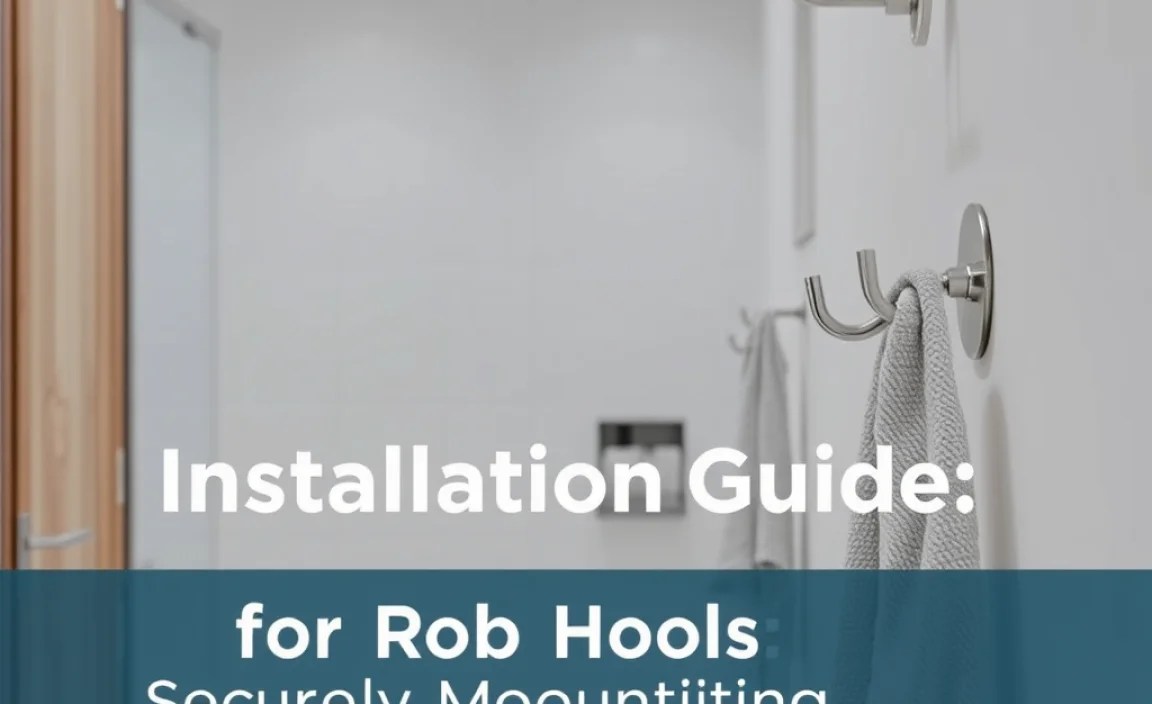 Installation Guide: Securely Mounting Your Robe Hooks