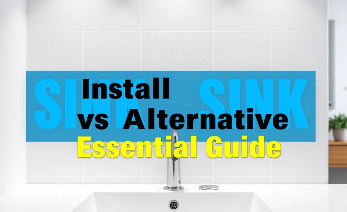 Installation of Sink vs Alternative: Essential Guide