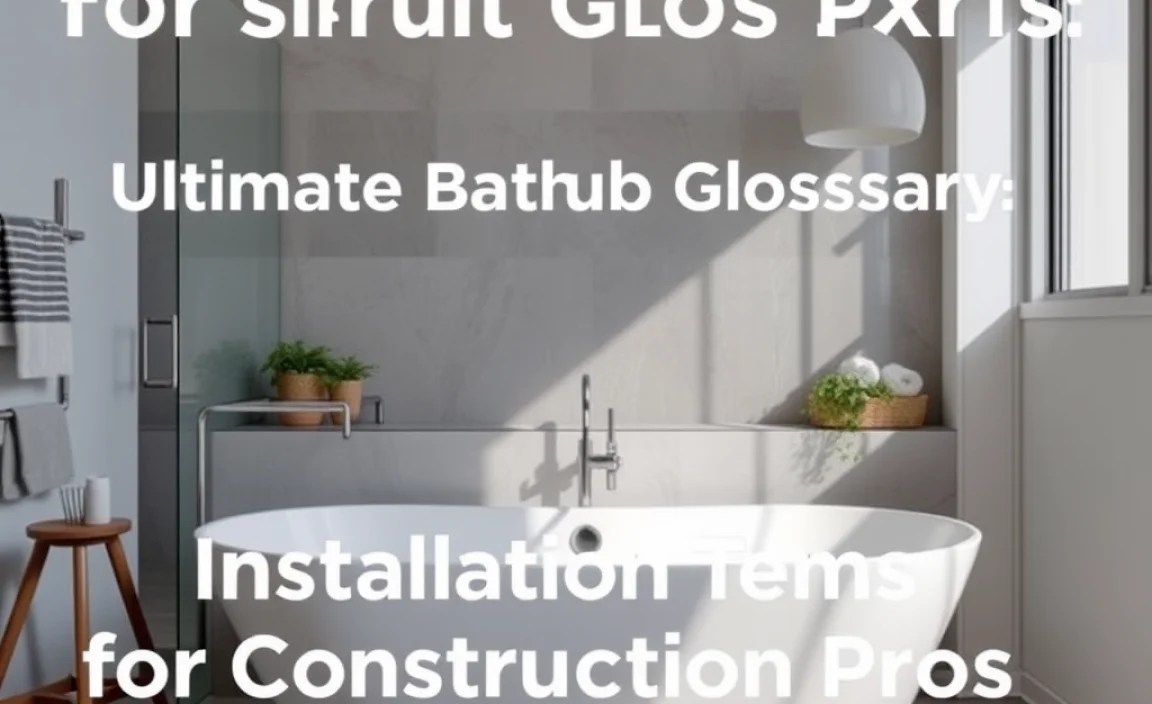 Installation Terms in Bathtub Construction