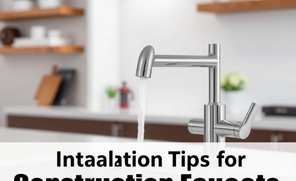 Installation Tips for Construction Faucets