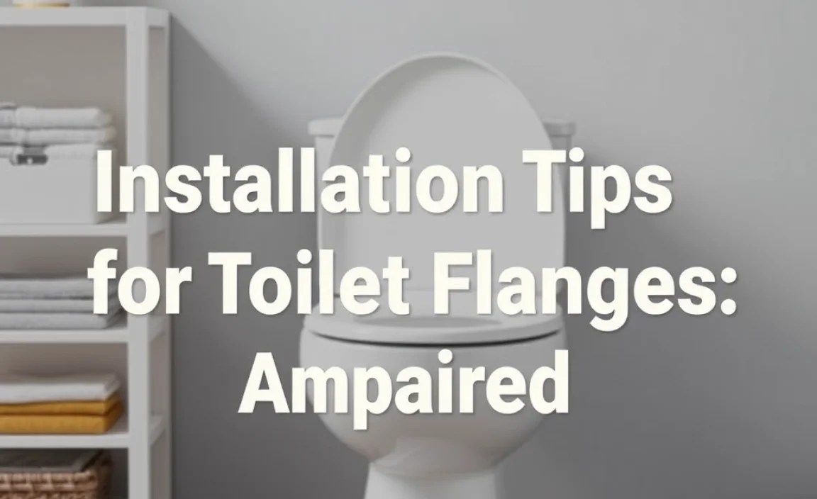 Installation Tips for Toilet Flanges