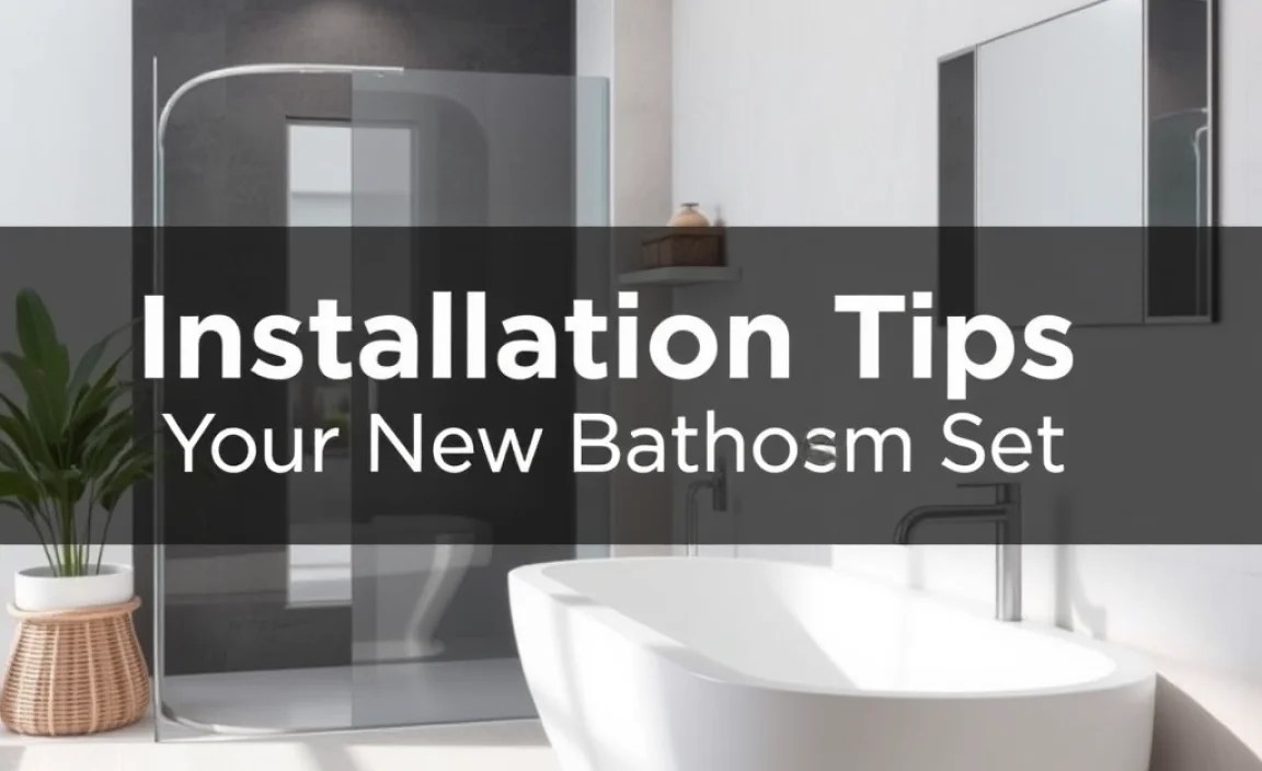 Installation Tips for Your New Bathroom Set