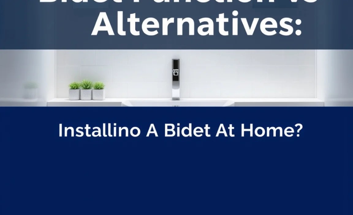 Installing A Bidet At Home