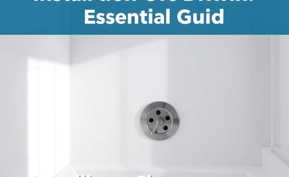 Installing a Shower Drain: A Deeper Dive