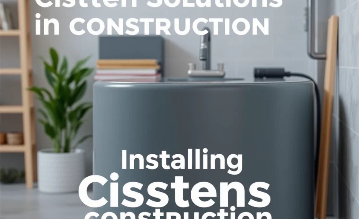 Installing Cisterns