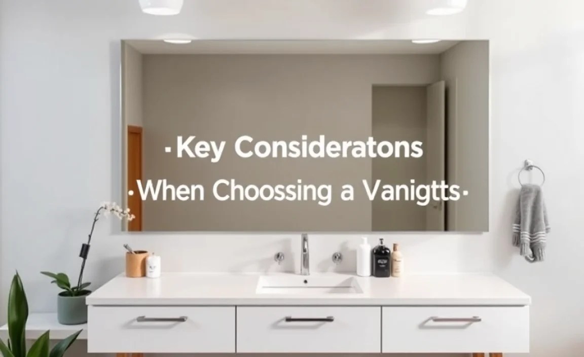 Key Considerations When Choosing a Vanity