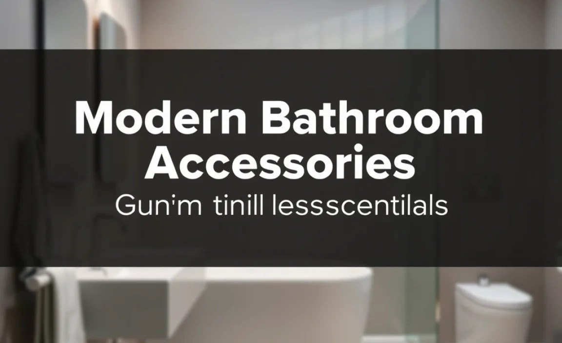 Key Minimalist Bathroom Accessory Categories