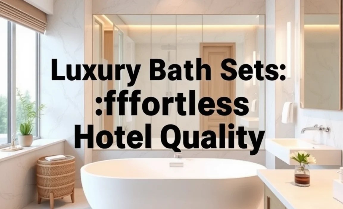 Luxury Bathroom Sets: Effortless Hotel Quality