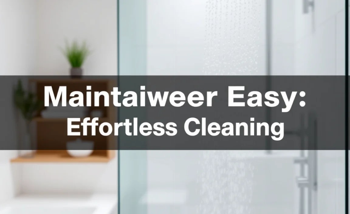 Maintain Shower Easy: Effortless Cleaning