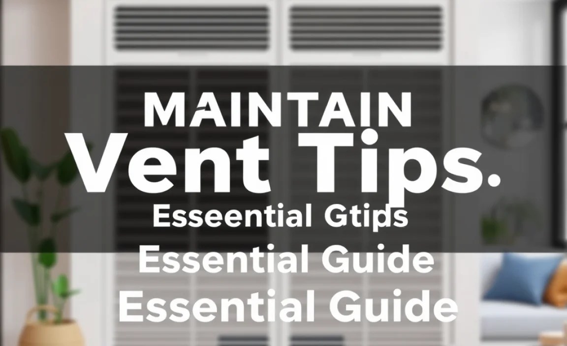 Maintain Vent Tips: Essential Guide