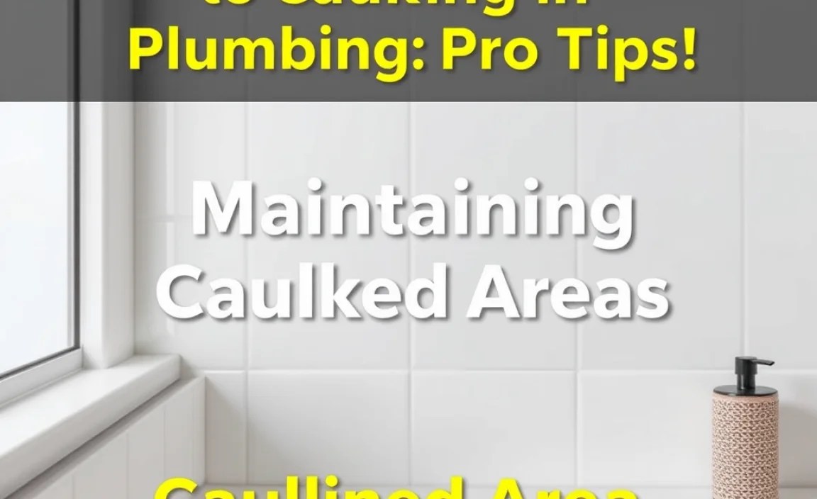 Maintaining Caulked Areas