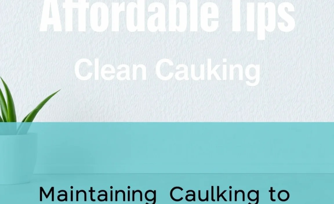 Maintaining Clean Caulking to Extend Longevity