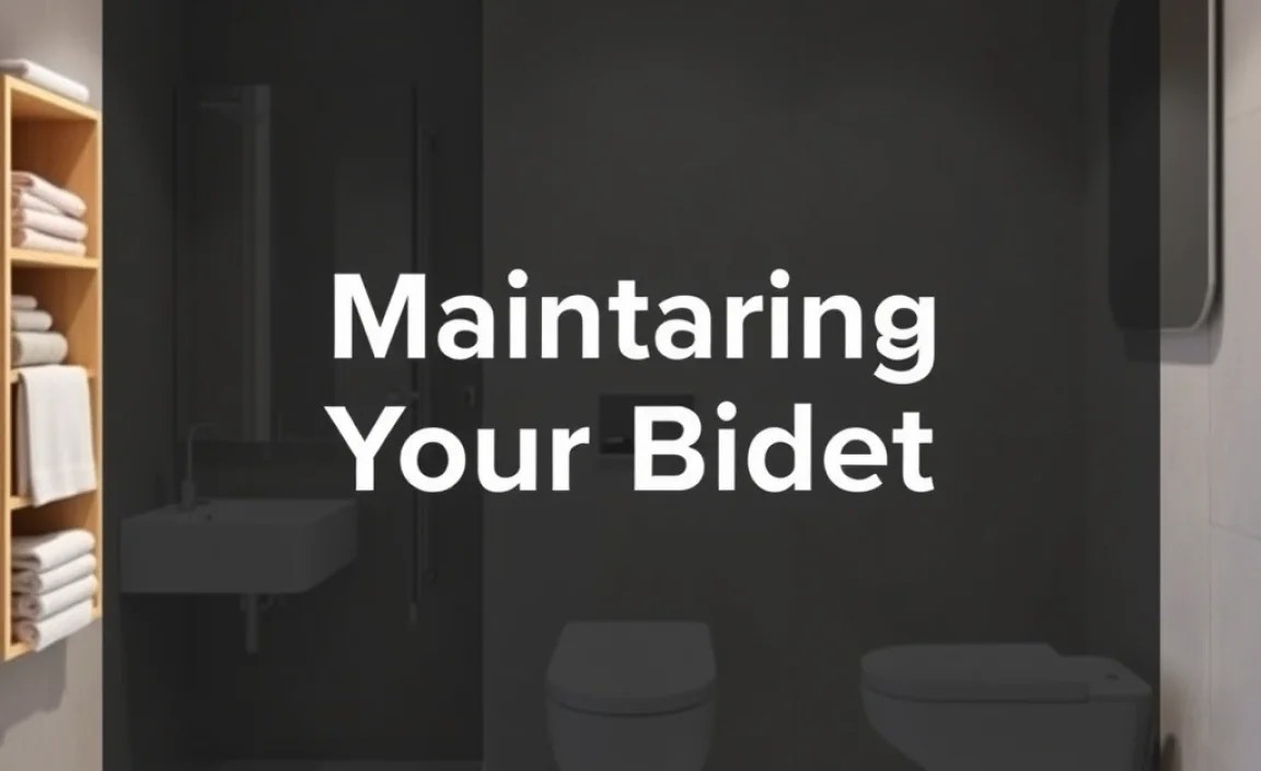Maintaining Your Bidet