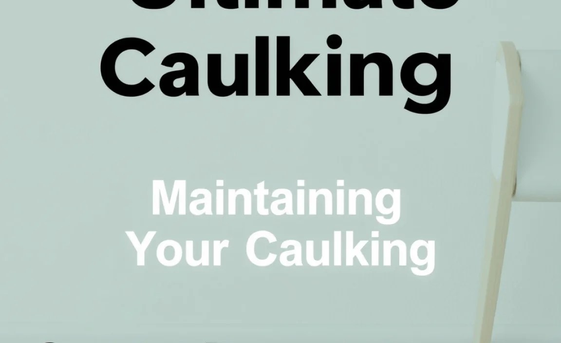 Maintaining Your Caulking