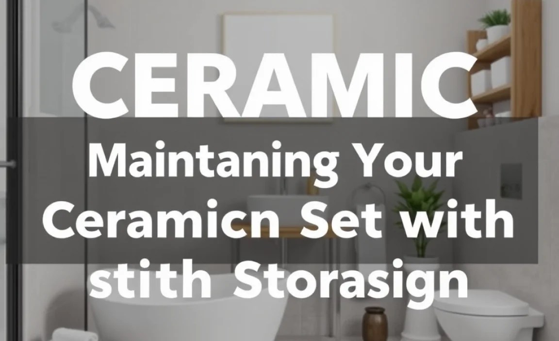 Maintaining Your Ceramic Bathroom Set with Storage