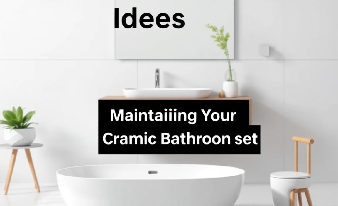 Maintaining Your Ceramic Bathroom Set