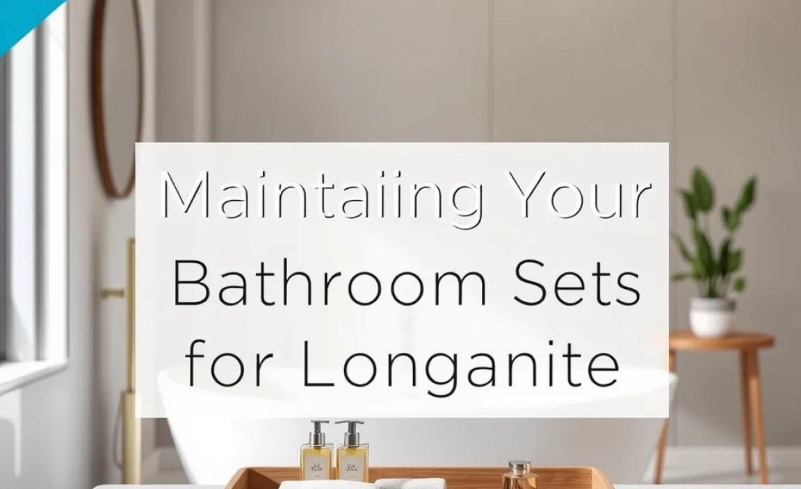 Maintaining Your Luxury Bathroom Sets for Longevity