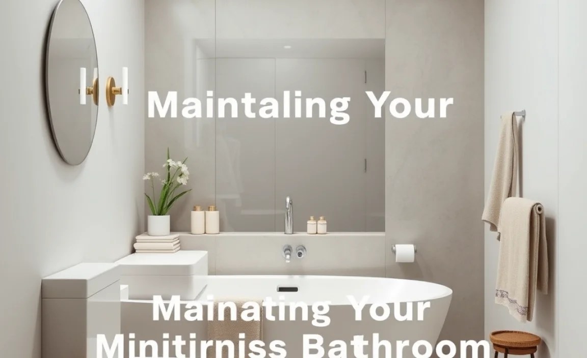 Maintaining Your Minimalist Bathroom