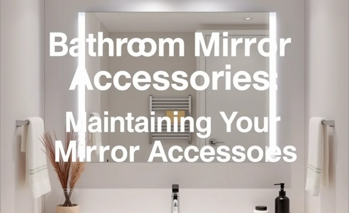 Maintaining Your Mirror Accessories