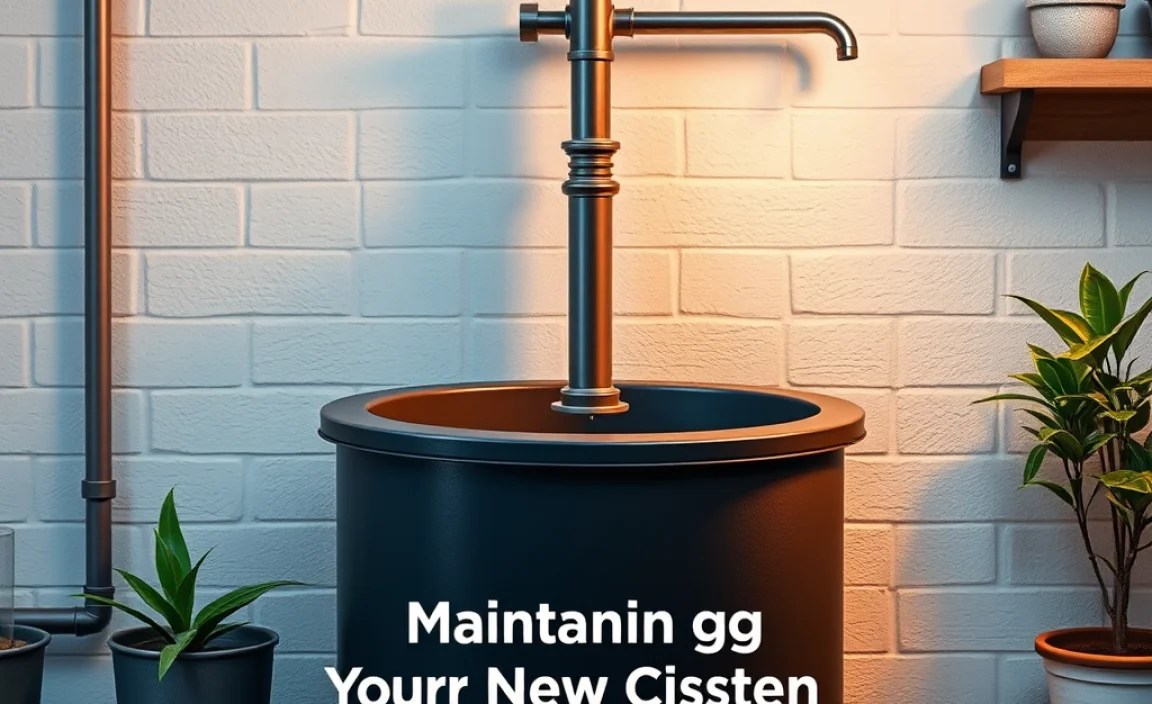 Maintaining Your New Cistern