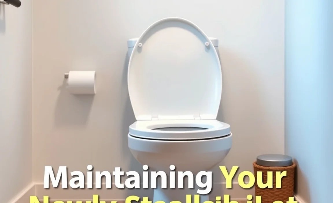 Maintaining Your Newly Sealed Toilet