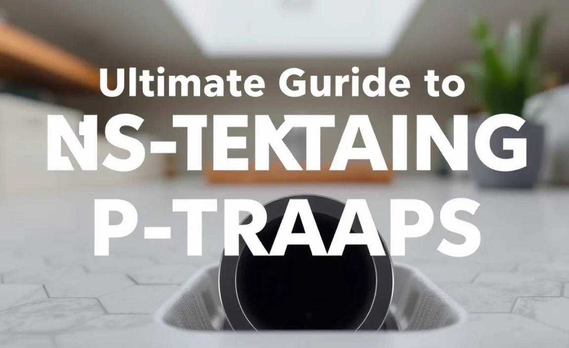 Maintaining Your P-trap