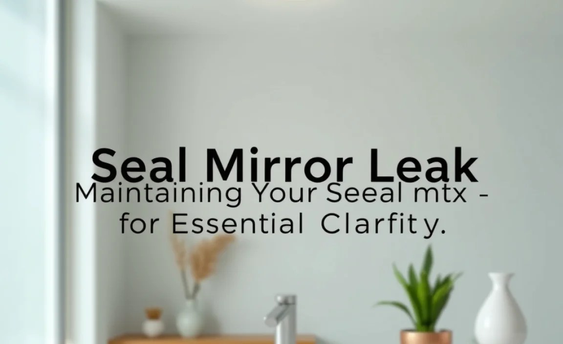 Maintaining Your Sealed Mirror