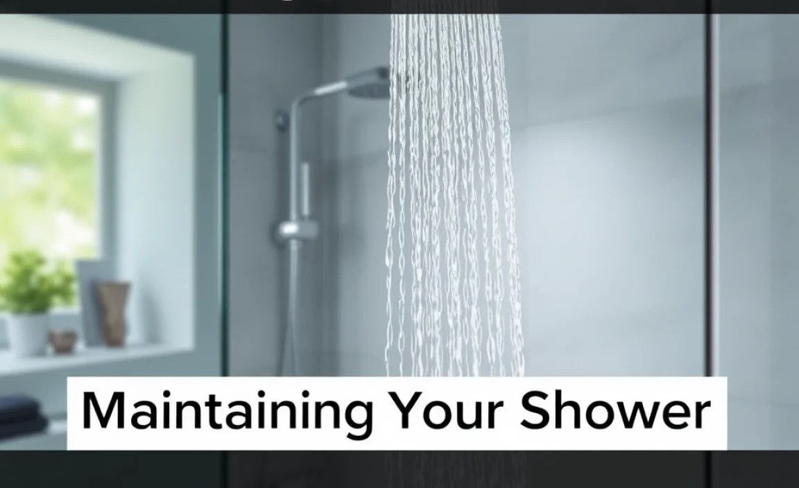 Maintaining Your Shower