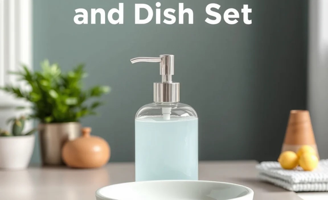 Maintaining Your Soap Dispenser and Dish Set