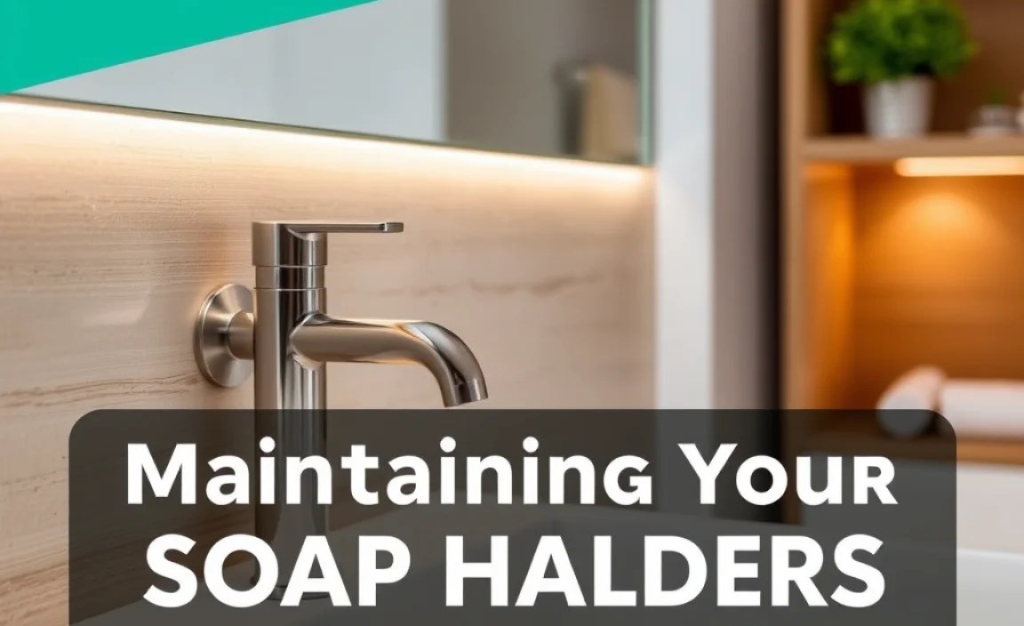 Maintaining Your Soap Holders