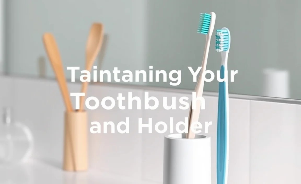 Maintaining Your Toothbrush and Holder