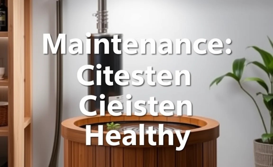 Maintenance: Keeping Your Cistern Healthy
