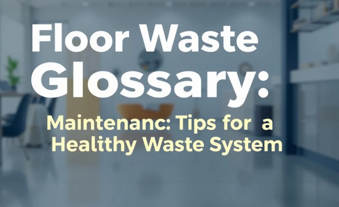 Maintenance Tips for a Healthy Floor Waste System