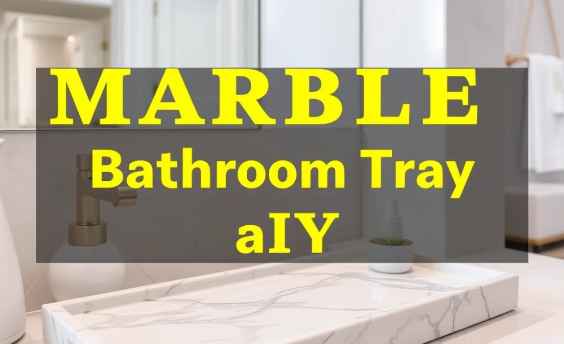 Marble Bathroom Tray DIY: Genius, Affordable Solution