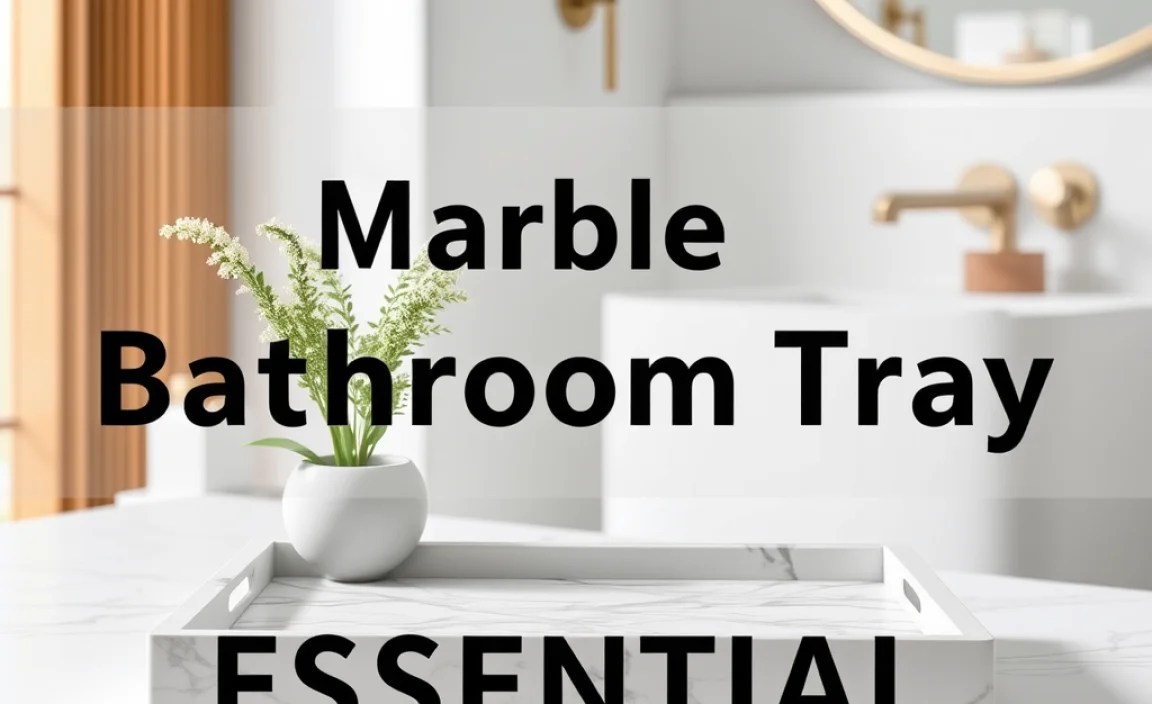 Marble Bathroom Tray: Genius Space-Saving Essential