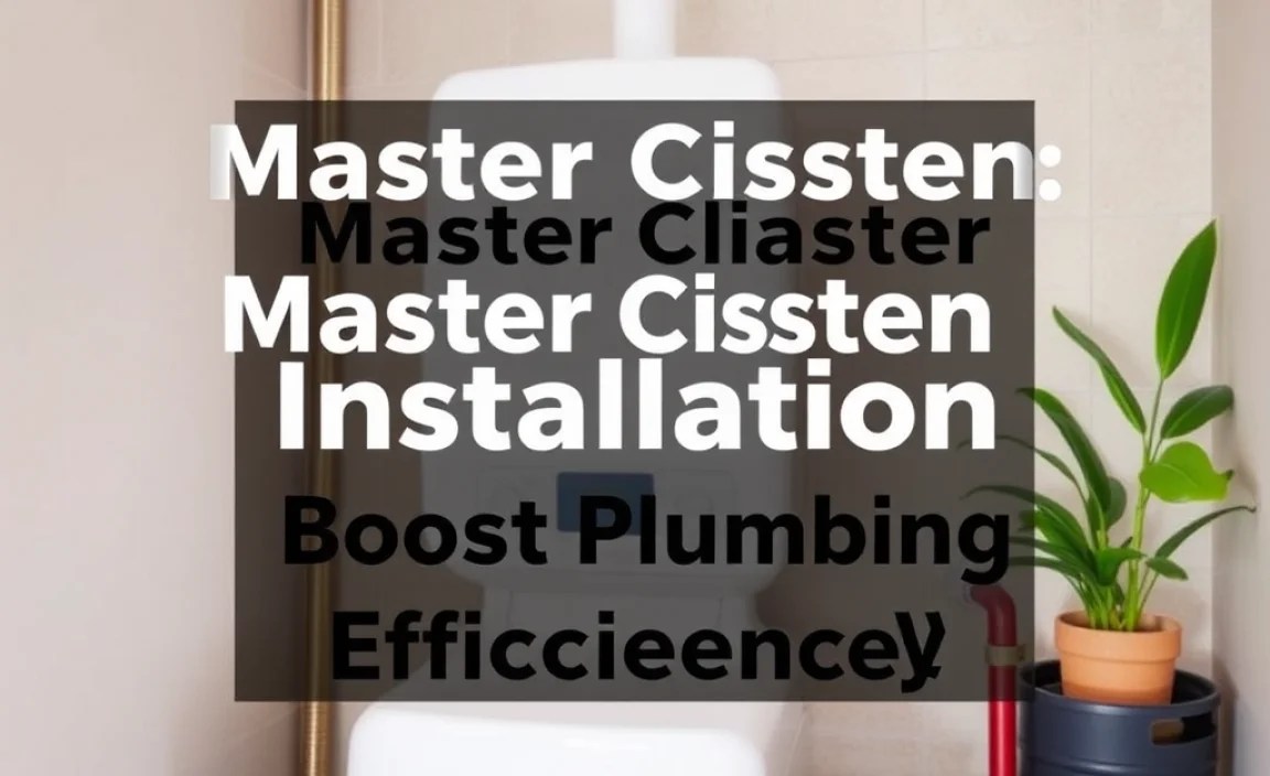 Master Cistern Installation: Boost Plumbing Efficiency!