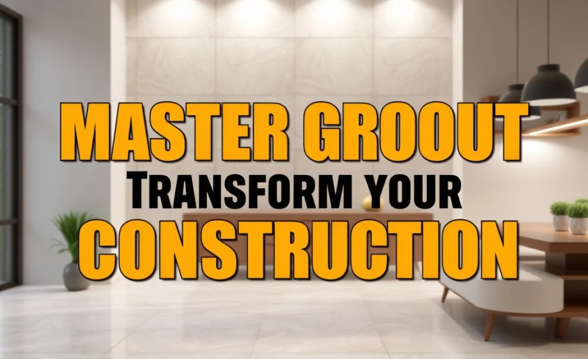 Master Grout Installation: Transform Your Construction