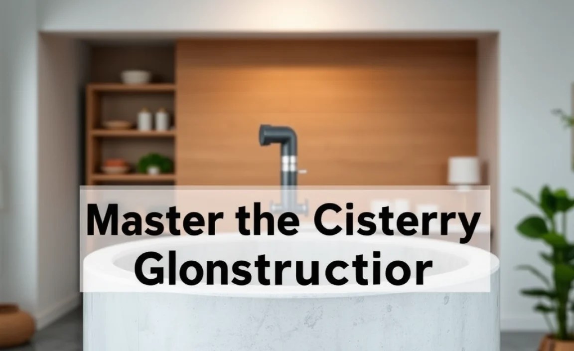 Master the Cistern Glossary: Essential for Construction