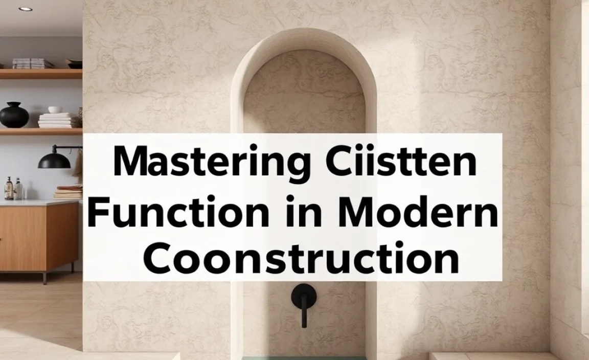 Mastering Cistern Function in Modern Construction