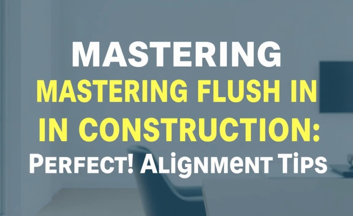 Mastering Flush in Construction: Perfect Alignment Tips