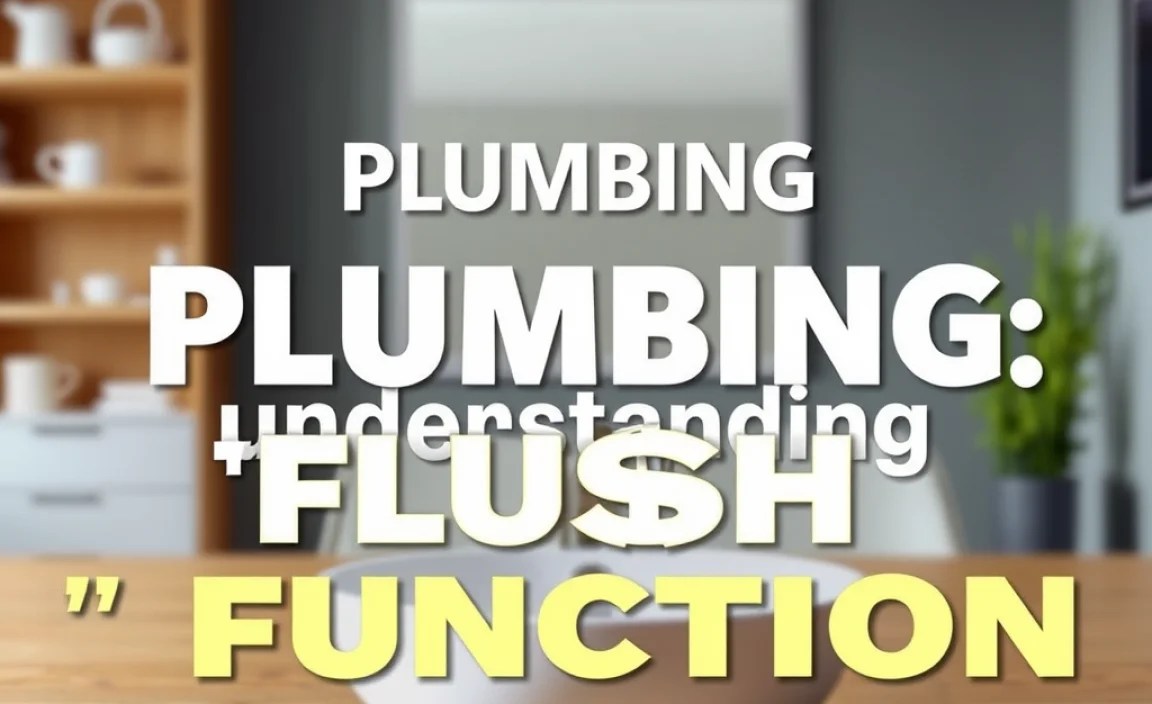 Mastering Plumbing: Understanding ‘Flush’ Function