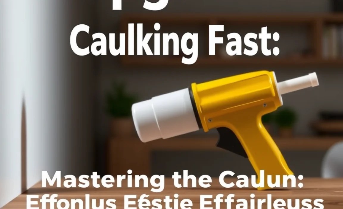 Mastering the Caulk Gun: Effortless Application Tips